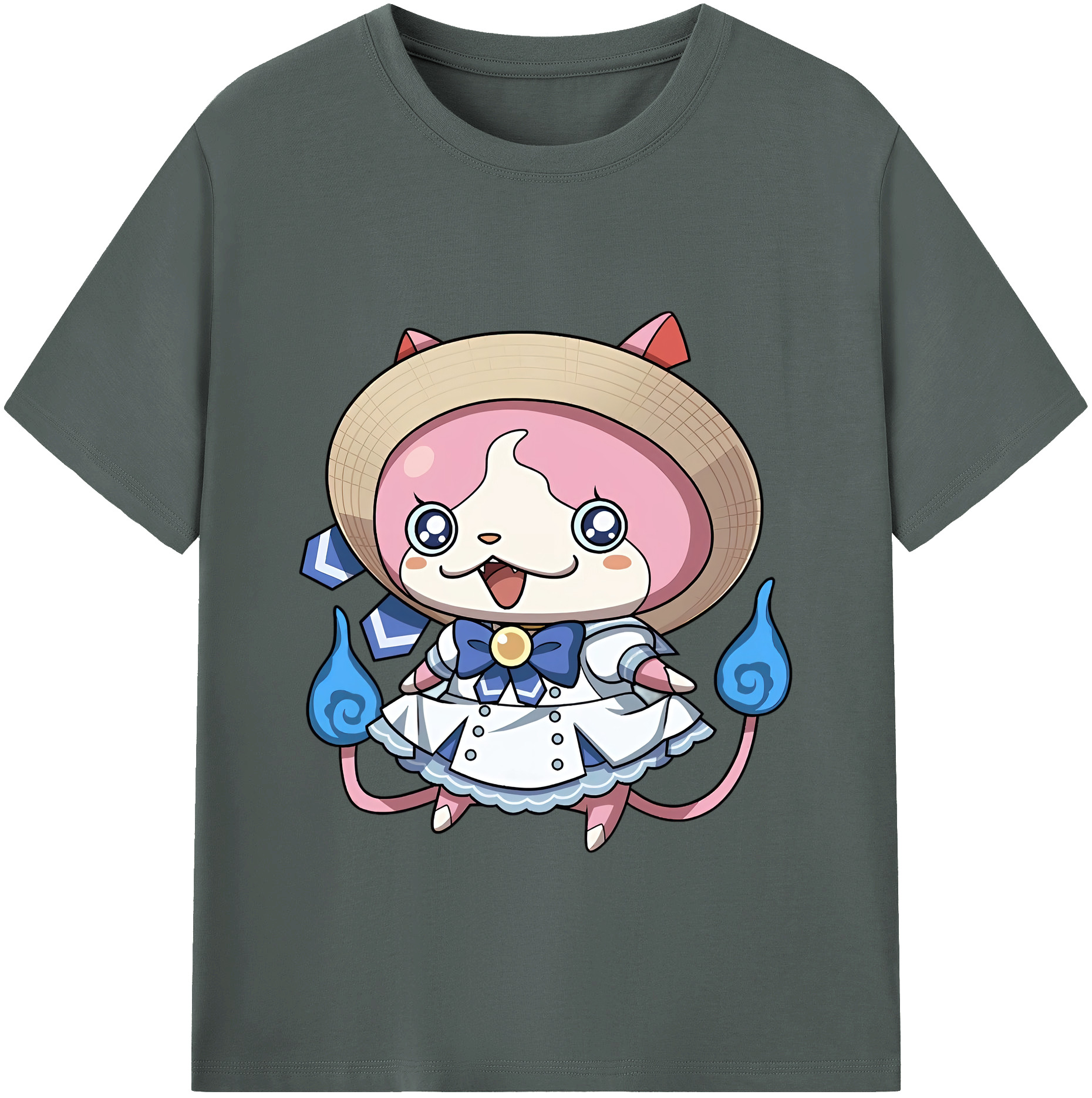 （画像用） 妖怪ウォッチ Yo-kai Watch 綿100％ メンズ半袖Tシャツ｜肌触りやわらか＆通気性